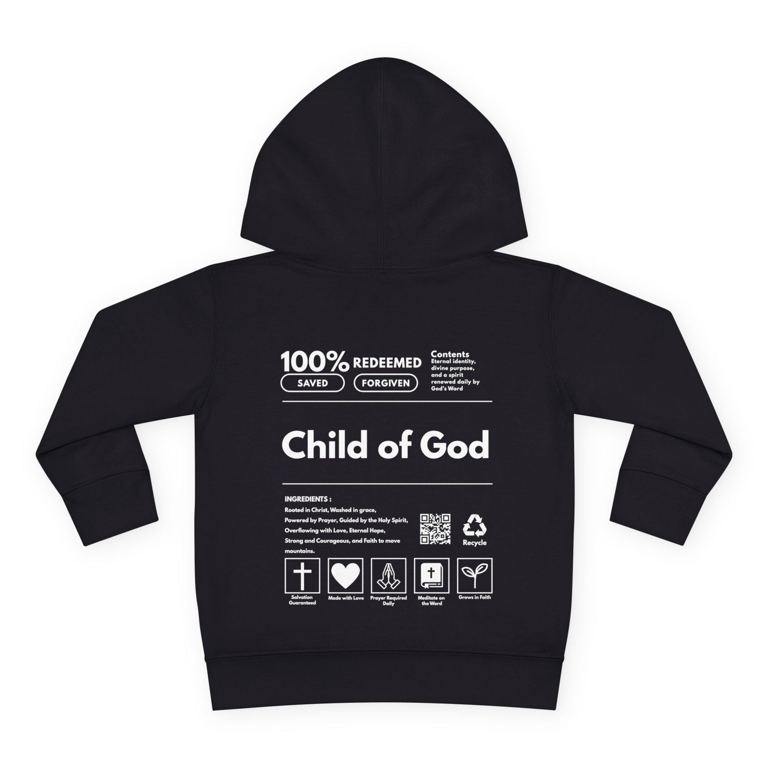 "CHILD OF GOD" TODDLER PULL OVER HOODIE