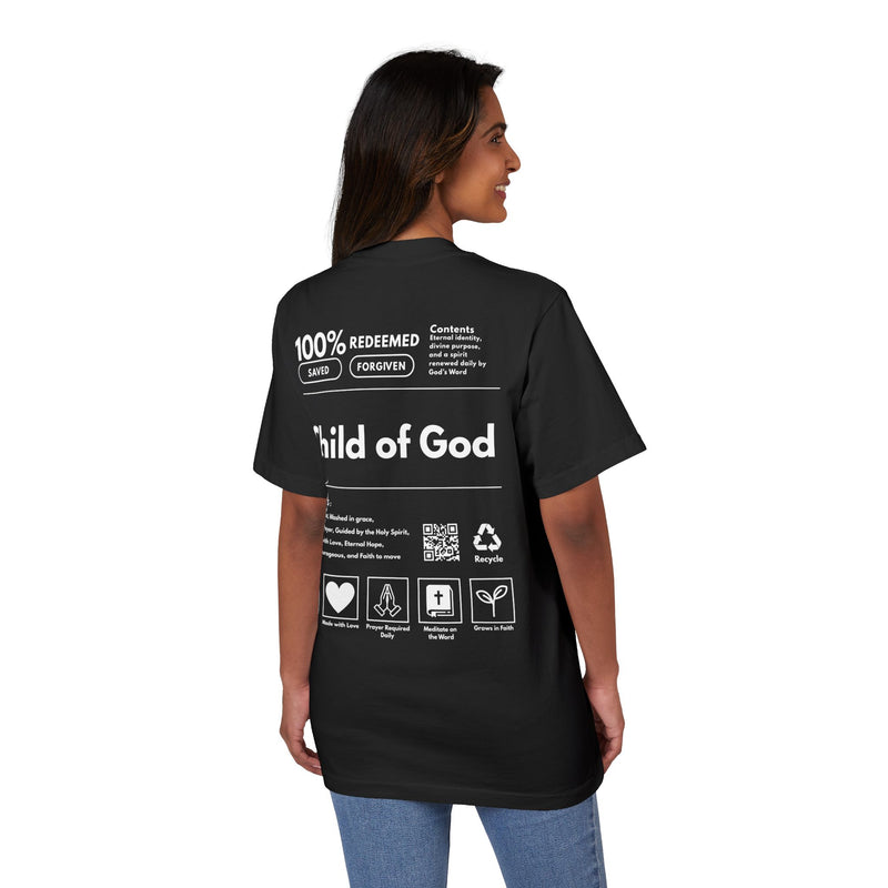 "CHILD OF GOD" WHITE FONT OVERSIZED T