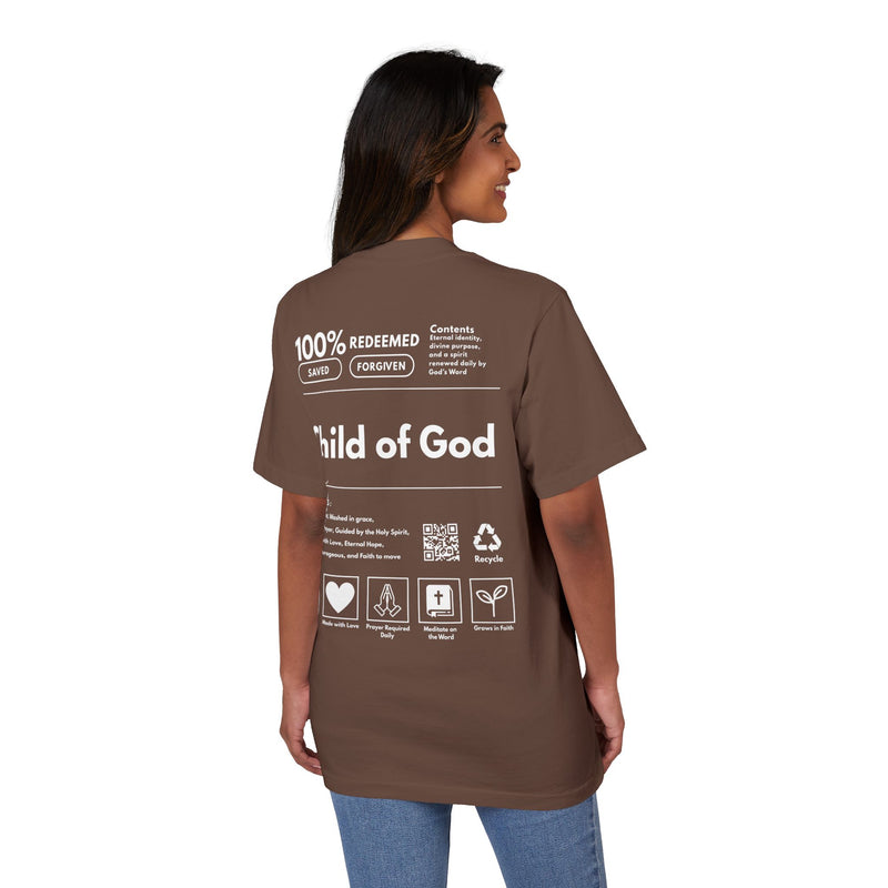"CHILD OF GOD" WHITE FONT OVERSIZED T